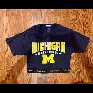 Michigan Calvin Klein Crop Top Snipped By Steph